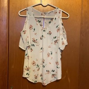 Cold Shoulder floral top